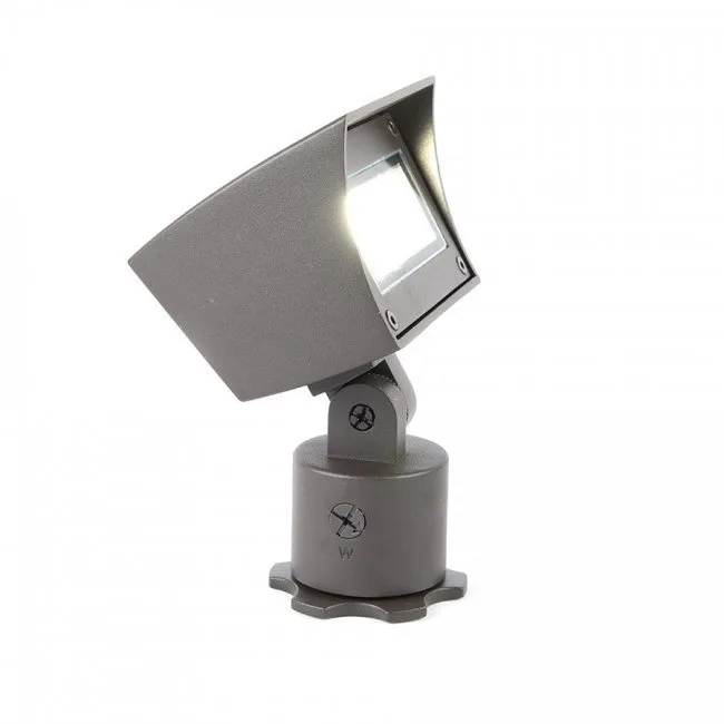 5022 LED Landscape Flood Light in Black on Aluminum