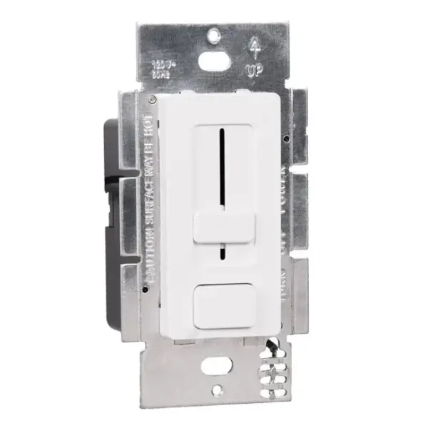 WAC Dimmer & Driver simplifies LED array lighting systems by combining an in-wall LED dimmer switch and power supply into a single integrated unit.  WAC Dimmer & Driver mounts in a standard in-wall switch box, accepts 120V AC and converts to low voltage DC, and is compatible with most solid color 24V DC tape lights and fixtures.