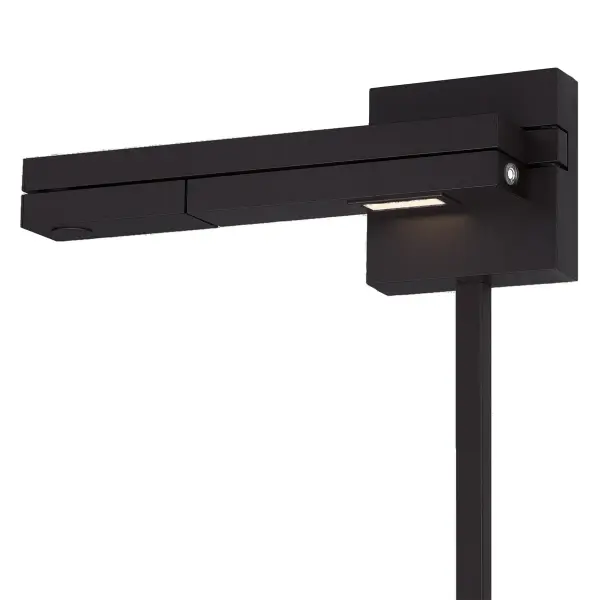 Bauhaus and beautiful. Versatile design and function Collection: Flip Sub-Brand: WAC Lighting Finish: Black Notes: Flip Left LED Swing Arm 3000K In Black Width: 4.50" Height: 4.50" Length: 22.00" Weight: 3.00 lb Extension from Wall: 22.00" Bulbs Included Number of Bulbs: 1 Maximum Wattage: 9.00 W Bulb Type: Module Bulb Base: LED Module Light Source: LED Light Output: 489.00 lm Delivered Lumens: 315.00 lm Color Temperature: 3000 K CRI: 85 Rated Average Life: 30000 Voltage: 100.00 V Material: Aluminum hardware with polycarbonate diffuser Country of Origin: China Safety Listing: ETL, cETL Safety Rating: ETL, cETL LED Manufacturer Warranty: 5 Year Functional, 2 Year Finish Parts Diagram
