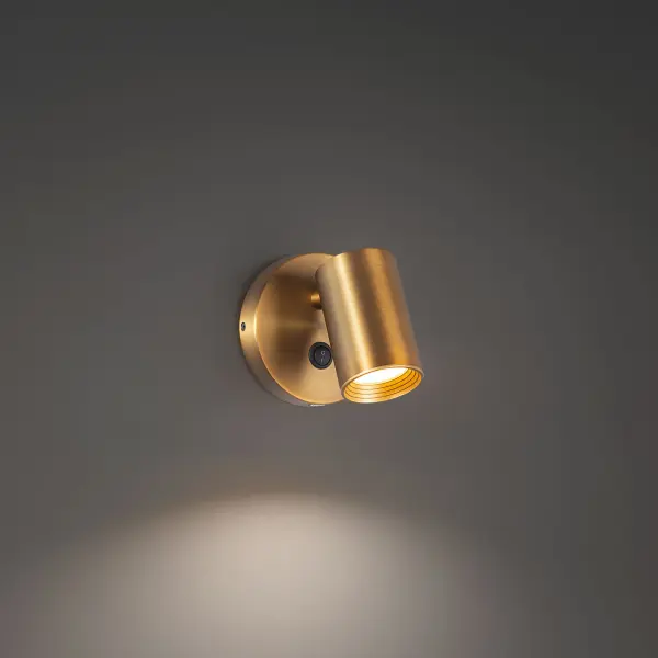Using fingertip control to activate or adjust the light, this task lamp is a compact spot featuring a USD port for charging devices.
