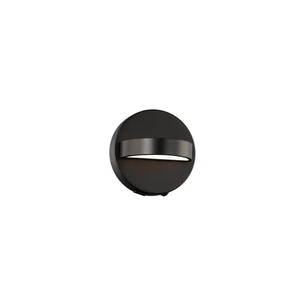 A black curved frame embraces a white opal diffuser. Rotate the luminaire as desired to personalize the illumination to your preferences. A USB-C port adds to the light's convenience and style.