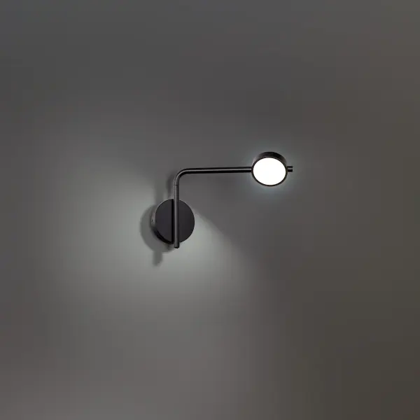 Ambidextrous. A flexible, multi-directional task light whose arm can swivel and straighten to deliver focused illumination.