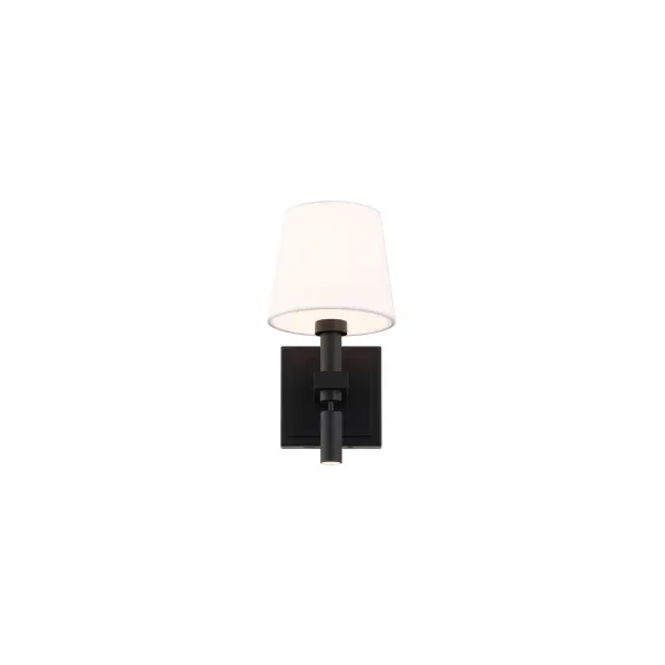 Charming, modern, and effortlessly functional, Chloe brings designer style to everyday living. A softly tapered fabric shade floats above a sculptural metal frame, offering adjustable light and integrated USB/USB-C ports in a perfect balance of elegance and practicality. Collection: Chloe Finish: Black Width: 7.30" Height: 10.10" Length: 6.00" Weight: 0.02 lb Extension from Wall: 6.00" Bulbs Included Number of Bulbs: 2 Maximum Wattage: 4.65 W Bulb Type: Module Light Source: LED Light Output: 330.00 lm Delivered Lumens: 280.00 lm Color Temperature: 3000 K CRI: 90 Dimmable Rated Average Life: 50000 Voltage: 120.00 V Material: Aluminum frame with fabric shade and acrylic diffuser Country of Origin: China Safety Listing: ETL, cETL LED Manufacturer Warranty: 5 year