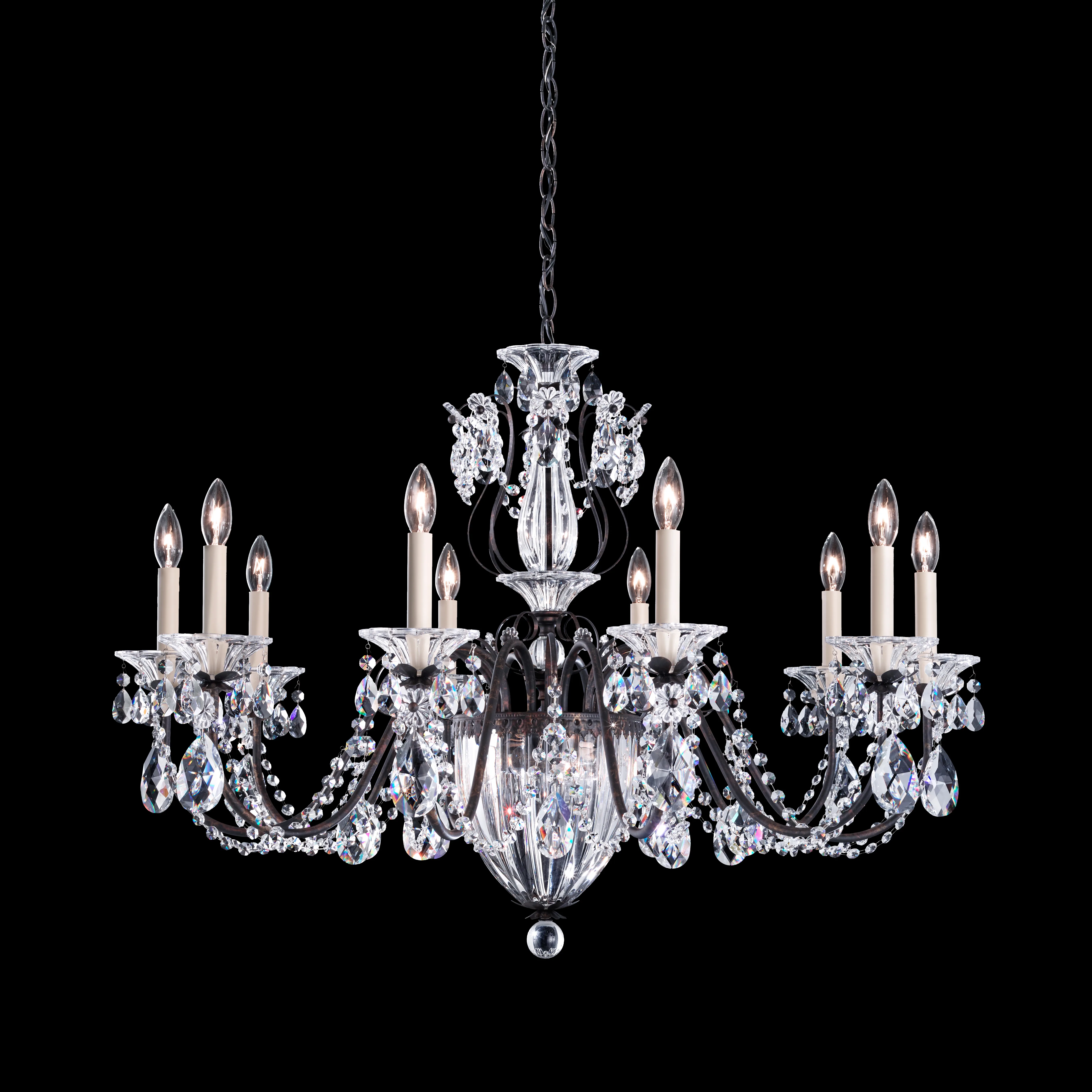 Bagatelle 13 Light 120V Chandelier in Aurelia with Heritage Handcut Crystal