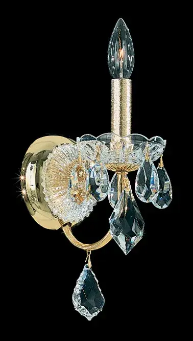 Exemplifying the exceptional artistry prized in the Rococo period, the Century is a masterful design of intertwined vegetal forms. Gilded and laced with garlands and pendant drops of shimmering crystal, this Schonbek is as fashionably accessorized as the wealthy ladies at the ball.