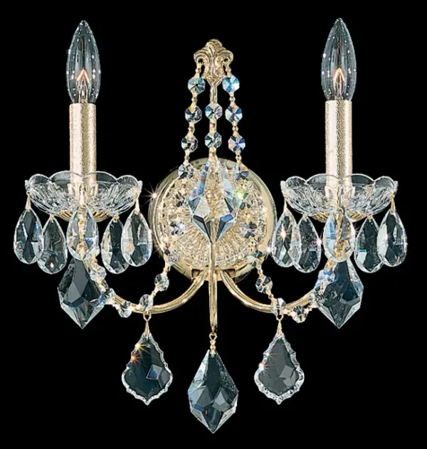 Exemplifying the exceptional artistry prized in the Rococo period, the Century is a masterful design of intertwined vegetal forms. Gilded and laced with garlands and pendant drops of shimmering crystal, this Schonbek is as fashionably accessorized as the wealthy ladies at the ball.
