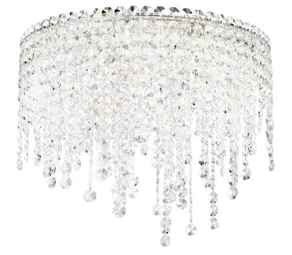 Angelic and simultaneously surreal, Chantant invites a magical connection.  Invoking the wonder of traveling beneath a canopy of bioluminescence, organic crystal strands of varying gem size collaborate surprisingly toward a serene symmetry.