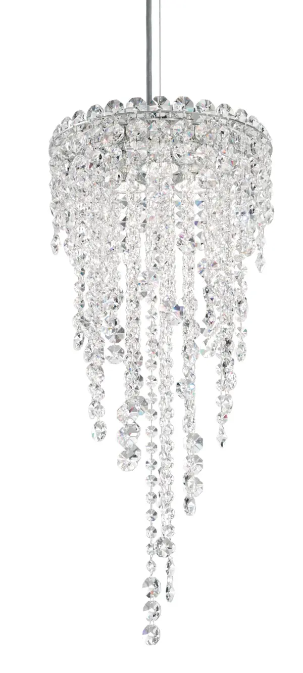 Angelic and simultaneously surreal, Chantant invites a magical connection.  Invoking the wonder of traveling beneath a canopy of bioluminescence, organic crystal strands of varying gem size collaborate surprisingly toward a serene symmetry.