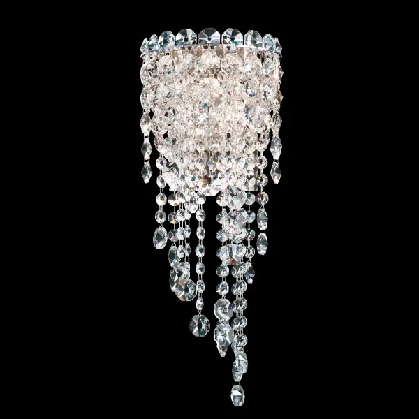 Angelic and simultaneously surreal, Chantant invites a magical connection.  Invoking the wonder of traveling beneath a canopy of bioluminescence, organic crystal strands of varying gem size collaborate surprisingly toward a serene symmetry.