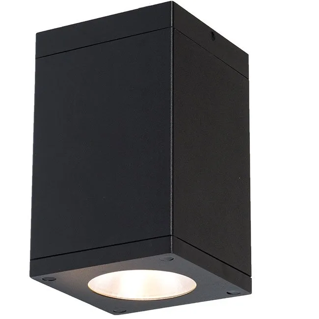 Cube Arch LED Flush Mount in Black