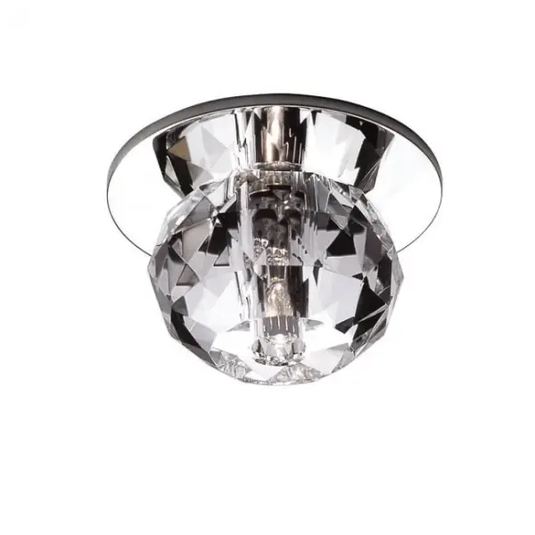 Polished and cut by hand from optic crystals to create sparkling patterns of light. An impressive custom crystal display arranged in a pattern or in a random array on walls or ceilings. Smooth and continuous ELV dimming.