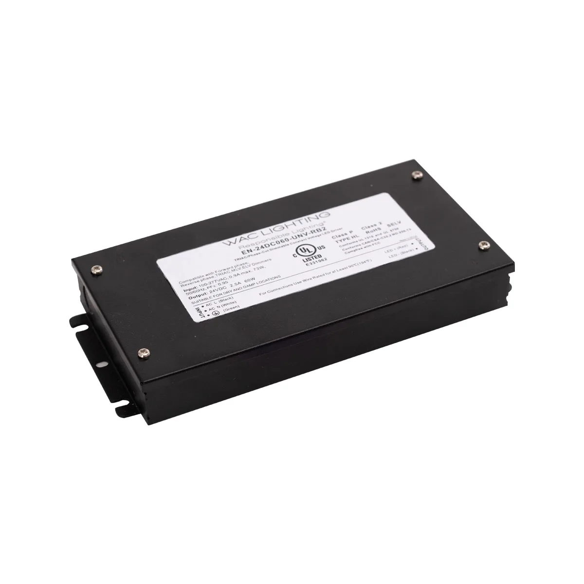 60W/96W, 120-277VAC/24VDC Dimmable Remote Power Supply