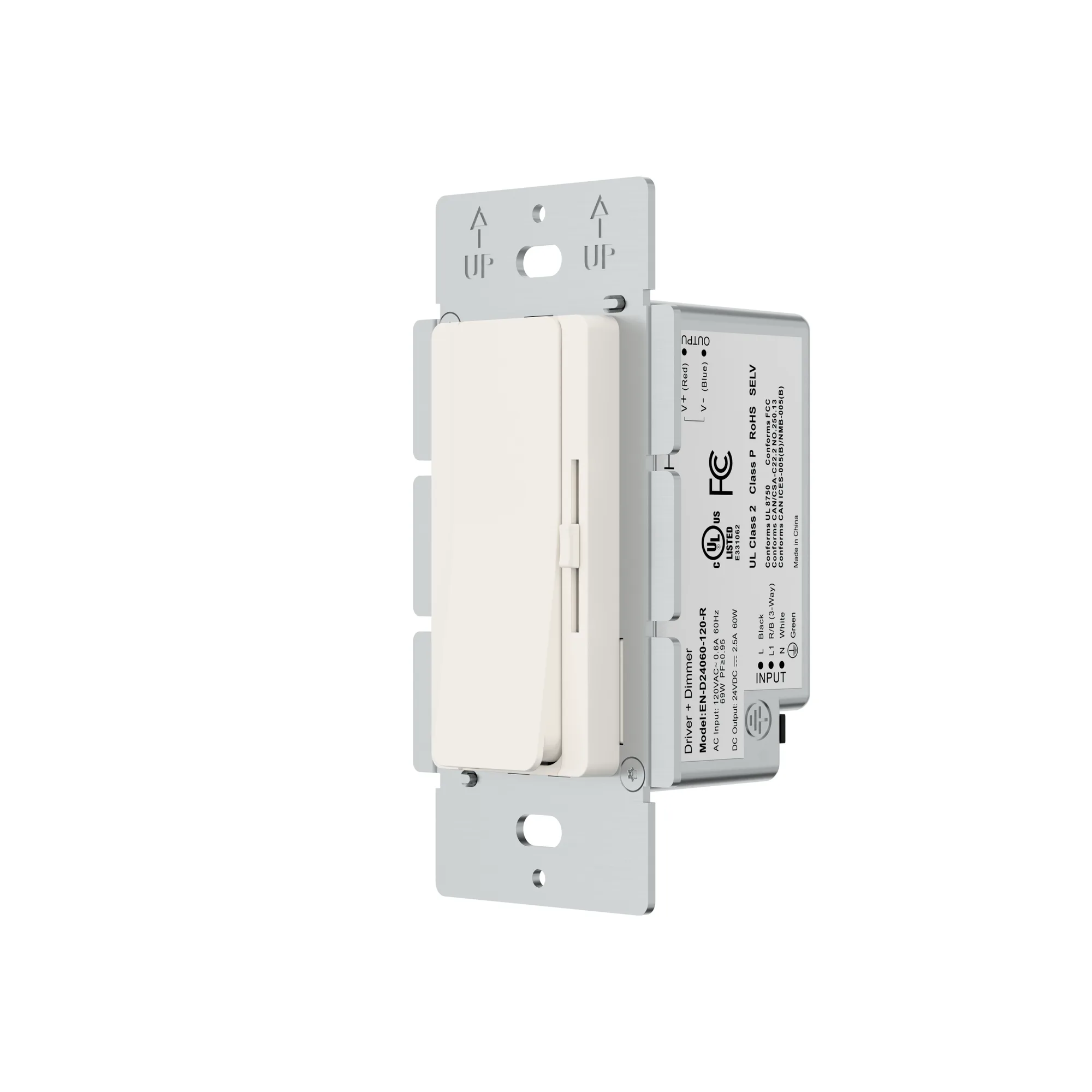 Wall Mounted 120V/24VDC 60/96W Dimmer and Driver