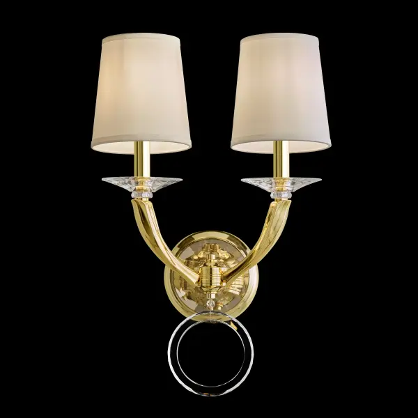 Tailored and graceful, Emilia is polished and tastefully modern.  Refinements are visible in every detail, from its upturned cast arms to its fitted hardback shades and mesmerizing crystal finial.  This Schonbek entertains and delights with the warmth of genuine hospitality.