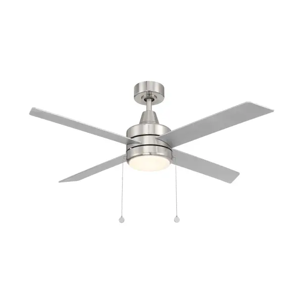 Quade from WAC LIMITED offers a Damp rated, four-bladed, high-value fan with three speed options and can be reversed from the housing to pull hot air up during winter months. Enhance your interiors with the gently-curved shape of this elegant fan.
