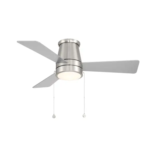 Hug from WAC LIMITED offers a Damp rated, high-value fan with three speed options and can be reversed from the housing to pull hot air up during winter months. Enhance your interiors with the gently-curved shape of this elegant fan.