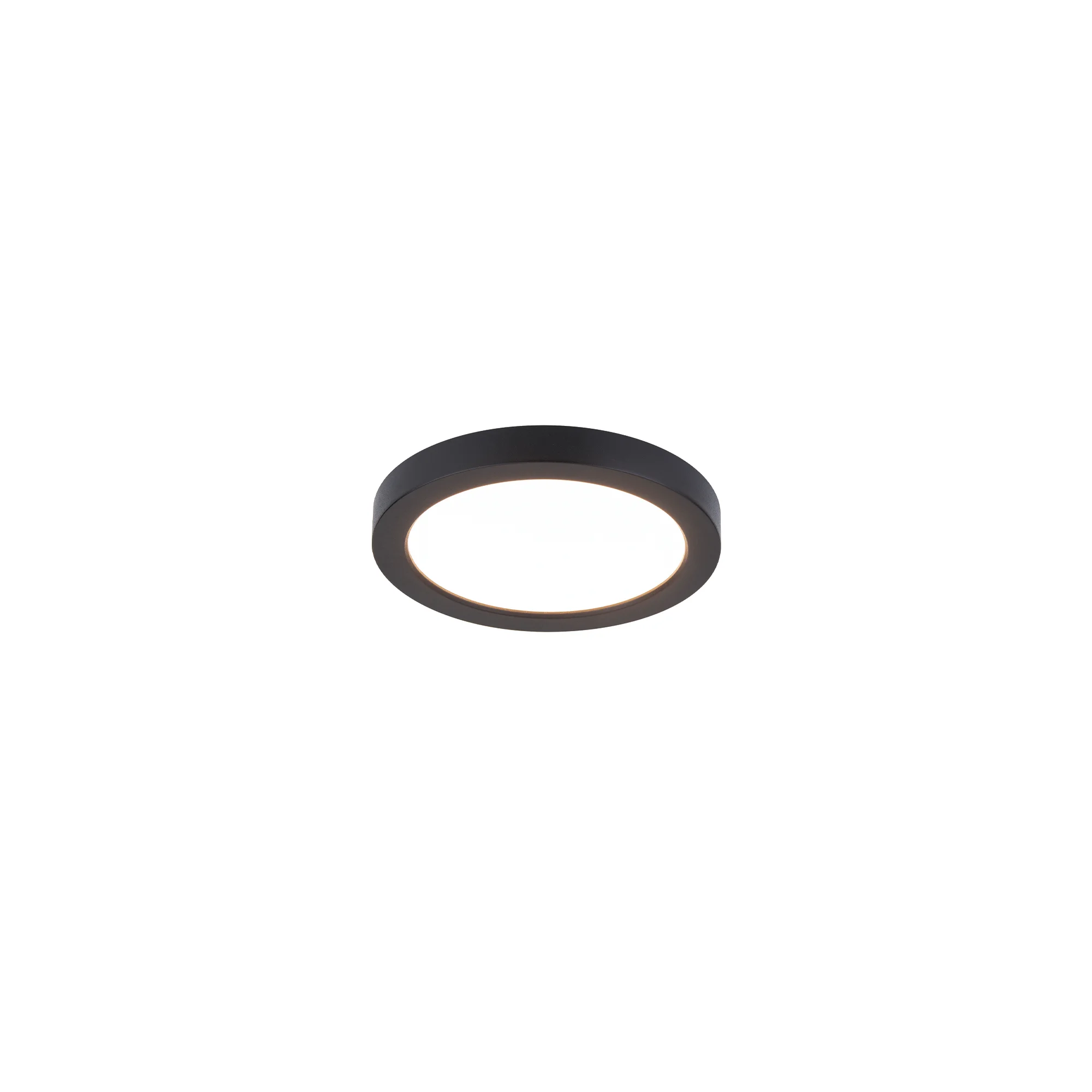 Round LED Flush Mount in Black