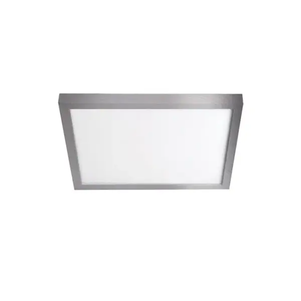 Ultra-slim flush mount that uses edge-lit technology and a translucent diffuser for uniform illumination without shadows or hotspots.