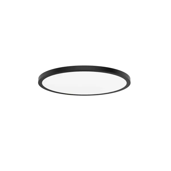 This large ceiling luminaire offers an impressive size that will make a design statement while providing soft, diffused light and comforting illumination. Its robust 3,100 lumens are deployed for great rooms and larger spaces with high ceilings, or it can light up an entire walk-in closet with a single fixture. With a minimalistic design that complements a broad array of décor styles, this sleek, curvaceous luminaire integrates form and function to brighten the environment uniformly. Advanced 5-CCT All-in-One Technology provides five color temperatures from warm 2700K to cool 5000K white light.