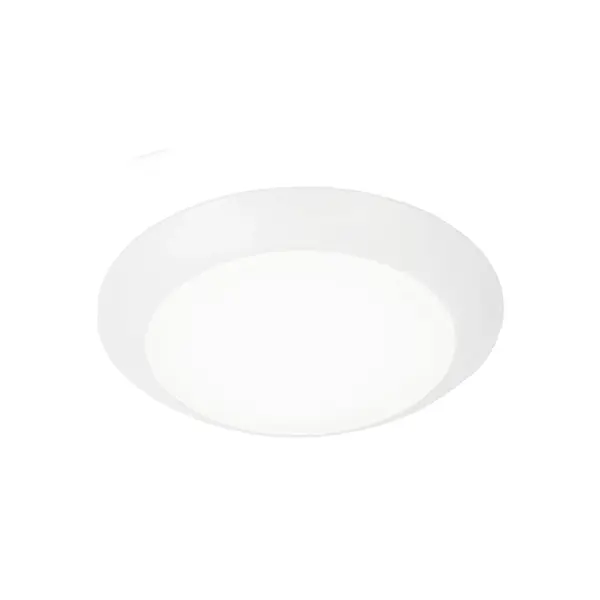 Multiple mid-powered LEDs uniformly illuminate the acrylic diffuser.