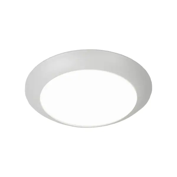 Multiple high-powered LEDs illuminate an acrylic diffuser uniformly without socket shadows, which are common in conventional flush mounts. This multi-purpose Wet Location, Energy Star® Rated flush mount can be mounted without a transformer on a ceiling or on a wall in a junction box, and also includes an optional retrofit kit with an A19 socket designed to fit into an existing 3" - 6" recessed unit. The disc is available in 6" and 4" sizes, and various finishes and color temperature options.