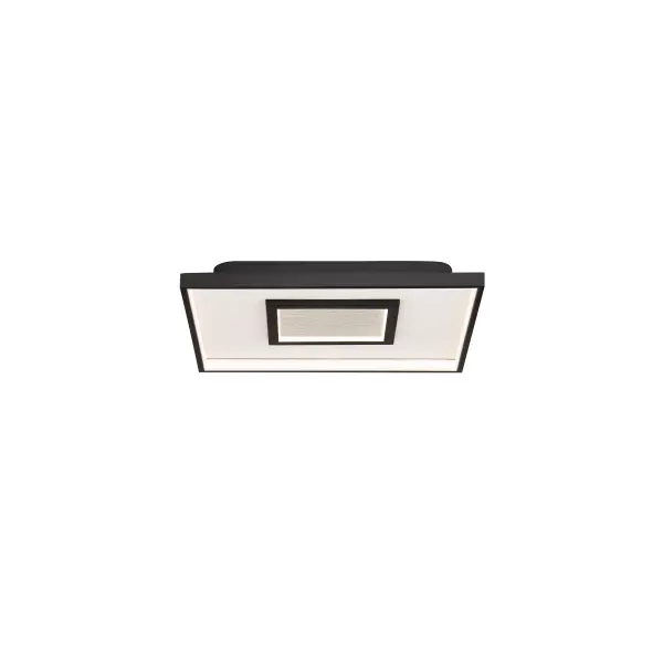 Showcasing two platforms within one luminaire, this flush mount combines soft ambiance with powerful LEDs to create a dazzling aesthetic. Crafted from metal with silver leaf detailing, this geometric design provides a uniquely diffused illumination and style to any space.