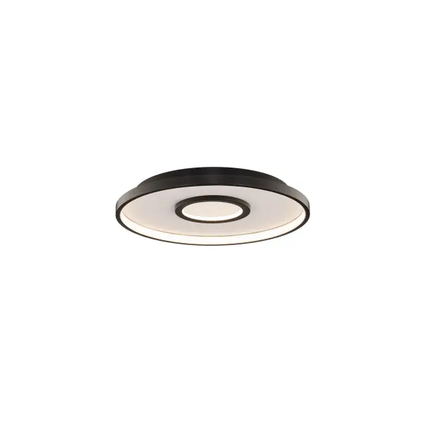 Showcasing two platforms within one luminaire, this flush mount combines soft ambiance with powerful LEDs to create a dazzling aesthetic. Crafted from metal with silver leaf detailing, this geometric design provides a uniquely diffused illumination and style to any space.