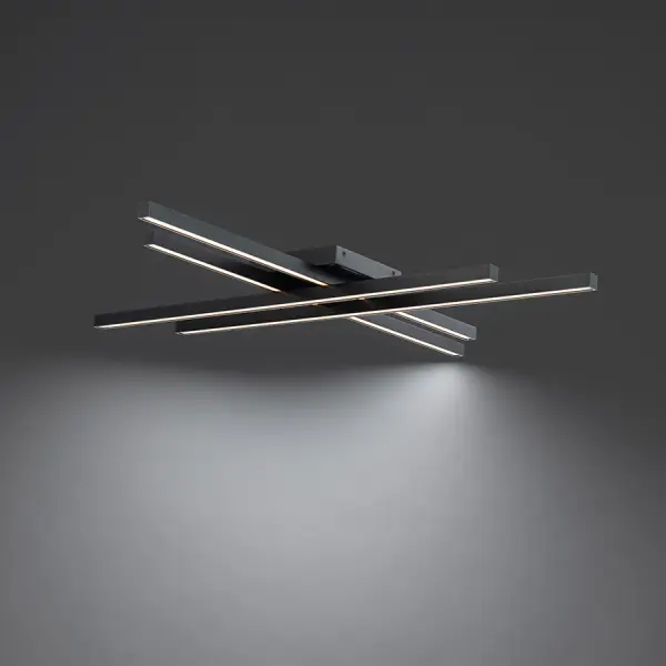 A ceiling mount or wall sconce of exaggerated proportions. Unparalleled.