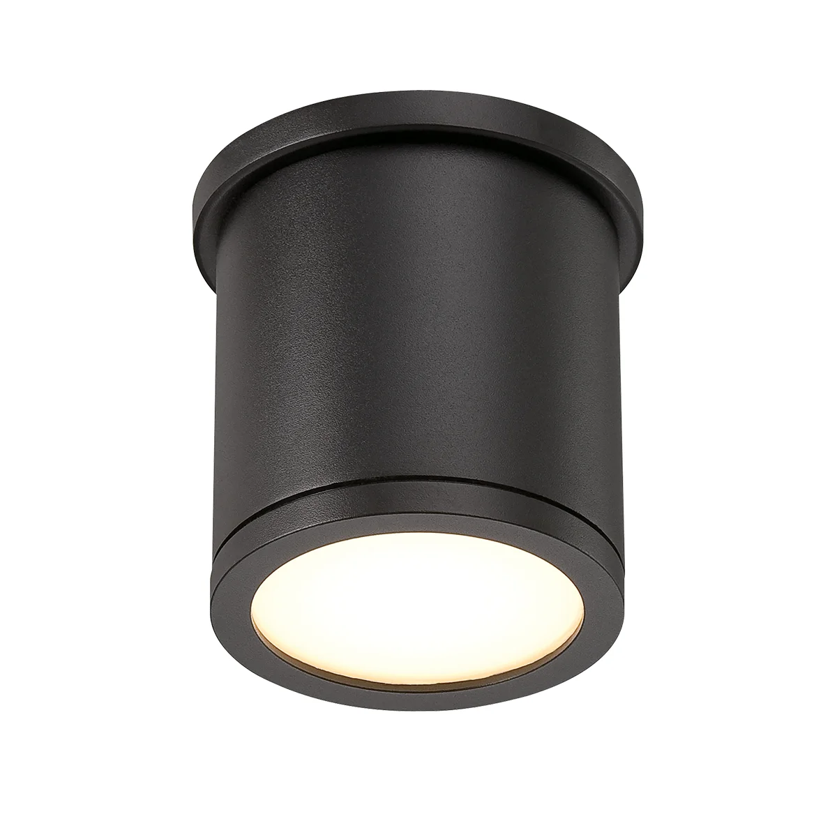 Tube LED Flush Mount in Black