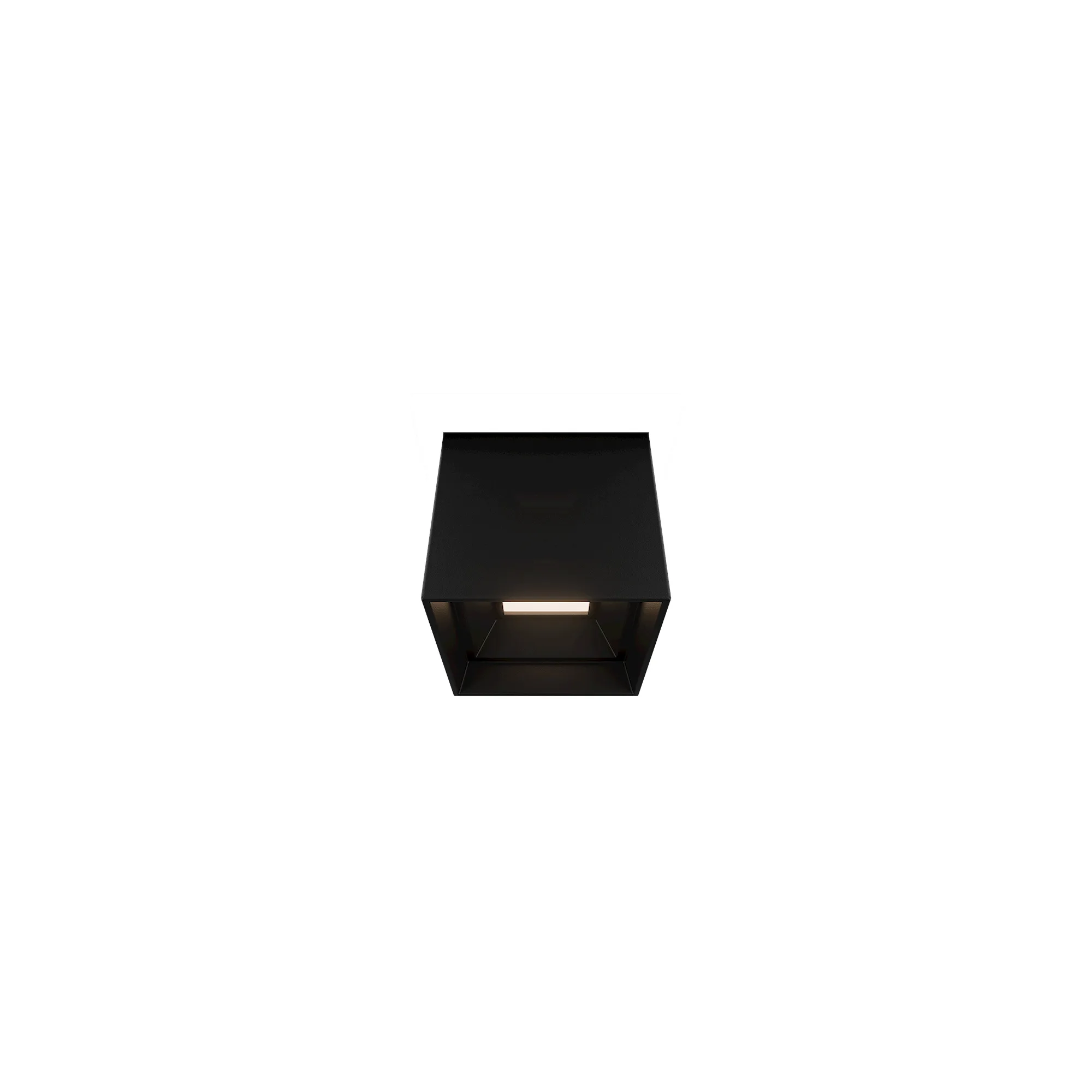 Downtown LED Outdoor Flush Mount in Black