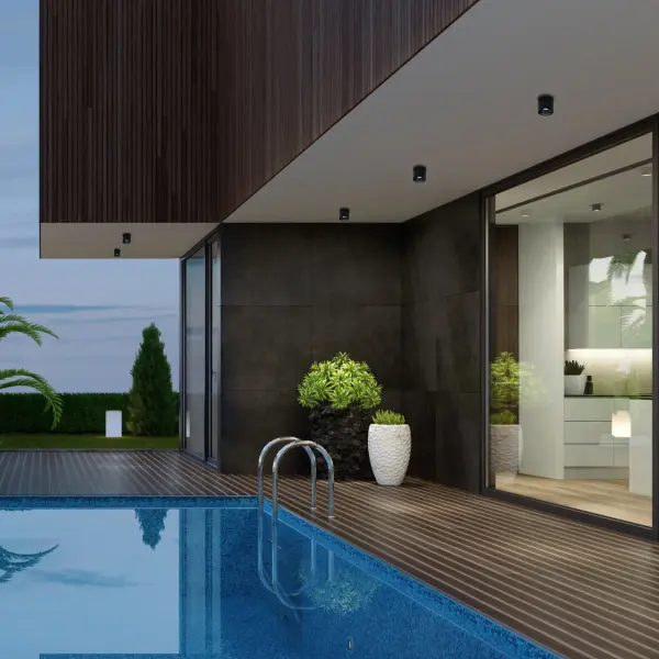 Sophisticated style in a sleek exterior downlight-- dimmable, functional and endowed with the latest ACLED technology. Collection: Downtown Sub-Brand: DweLED Finish: Black Notes: Downtown 5" LED Outdoor Flush Mount Light 4000K In Black Width: 5.00" Height: 4.50" Length: 5.00" Weight: 1.87 lb Extension from Wall: 5.00" Bulbs Included Number of Bulbs: 1 Maximum Wattage: 12.00 W Bulb Type: Module Light Source: LED Light Output: 950.00 lm Delivered Lumens: 618.00 lm Color Temperature: 4000 K CRI: 90 Dimmable Rated Average Life: 54000 Voltage: 120.00 V Material: Aluminum body, glass diffuser Country of Origin: China Safety Listing: ETL, cETL LED Manufacturer Warranty: 5 Year