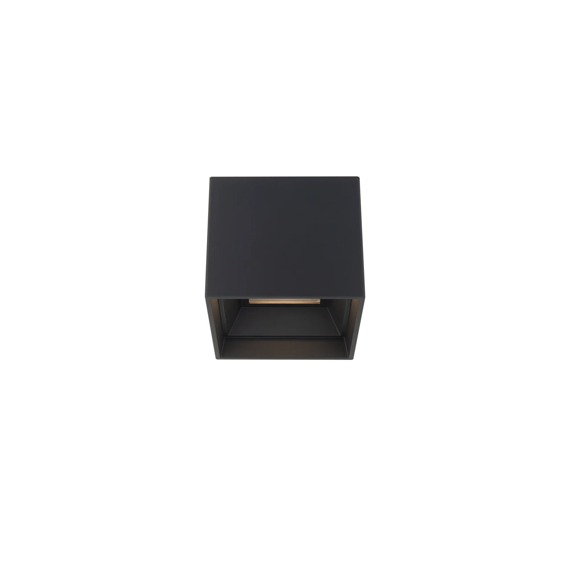 Downtown LED Outdoor Flush Mount in Black