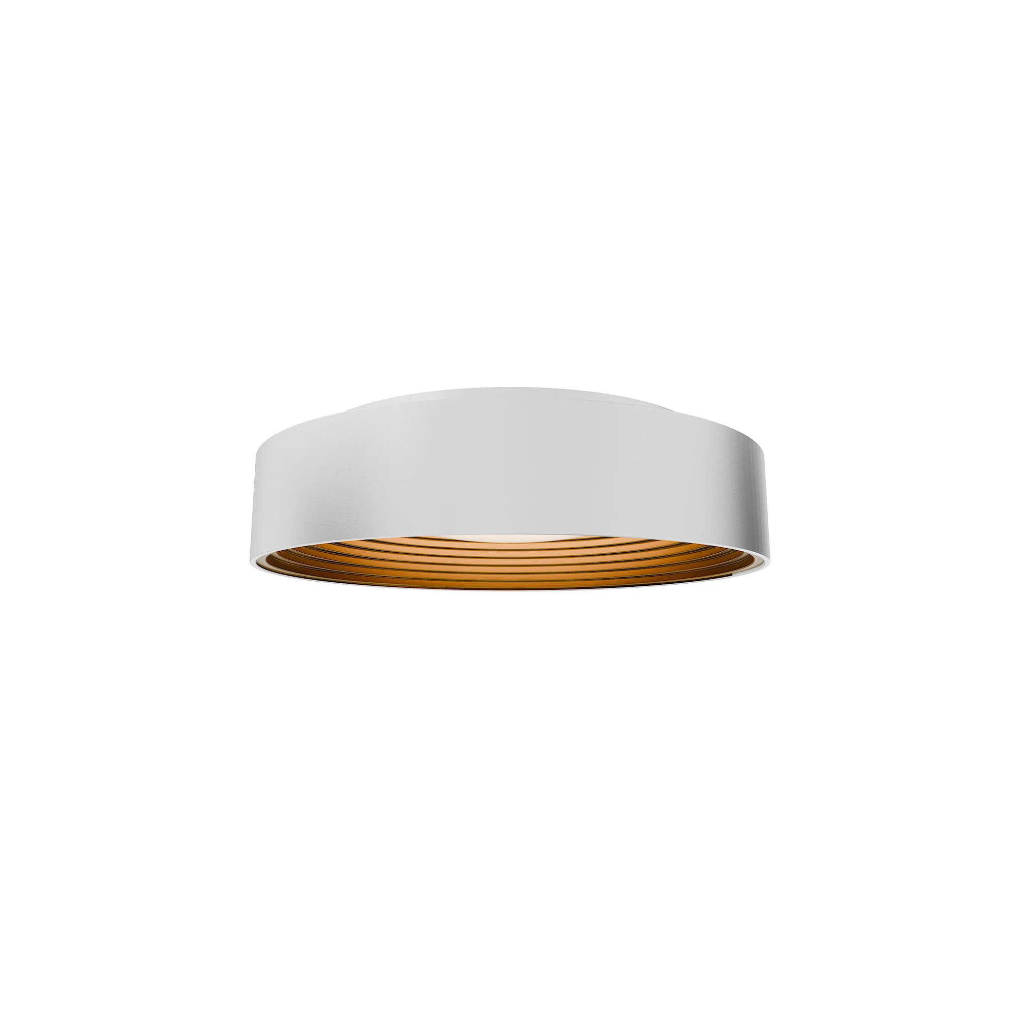 Gaston LED Flush Mount in White/Gold