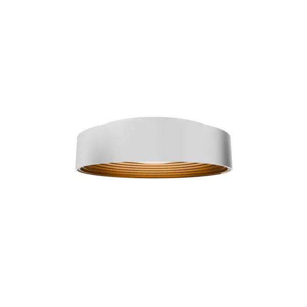 A timeless silhouette, reimagined. Gaston combines a clean, circular design with a gold interior accent for a soft, welcoming glow. It's the perfect balance between form and function. Collection: Gaston Finish: White/Gold Width: 25.60" Height: 4.40" Length: 25.60" Weight: 7.06 lb Extension from Wall: 25.60" Bulbs Included Number of Bulbs: 1 Maximum Wattage: 31.80 W Bulb Type: Module Light Source: LED Light Output: 1657.00 lm Delivered Lumens: 1162.00 lm Color Temperature: 2700 K CRI: 90 Dimmable Rated Average Life: 50000 Voltage: 120.00 V Material: Aluminum body with acrylic diffuser Country of Origin: Vietnam Safety Listing: ETL, cETL LED Manufacturer Warranty: 5 year