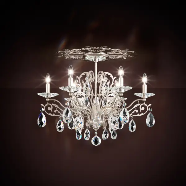 Inspired by the lacelike wire artistry used to create delicate costumes for the masquerade balls of the Renaissance,  Filigrae is an extravaganza of ornate vineyard and heavy crystal fruits. It celebrates the festive spirit of the 16th century.