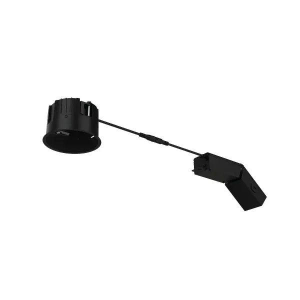 Shallow remodel housing designed to fit in tight plenum spaces without sacrificing lumen output.