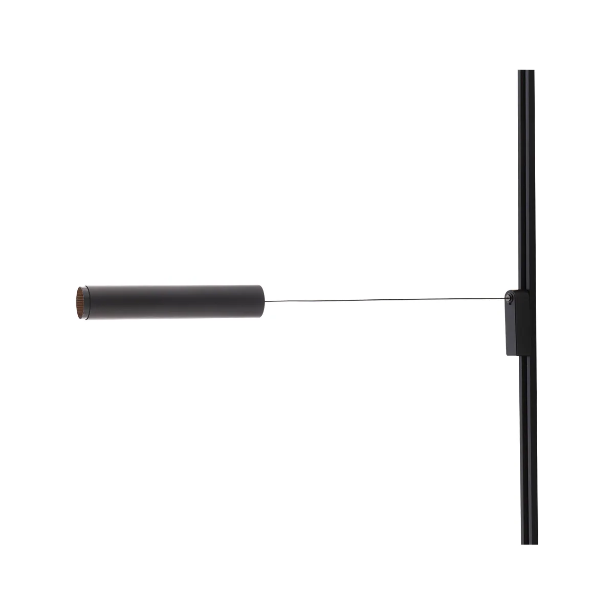 Silo Pendants LED Track Pendant in Black/Black