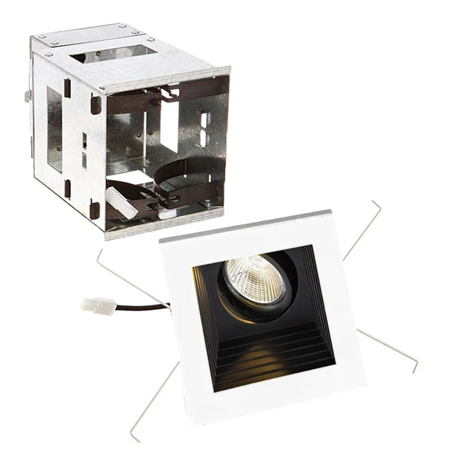 Mini Multiple LED Single Light Remodel Housing with Trim and Light Engine