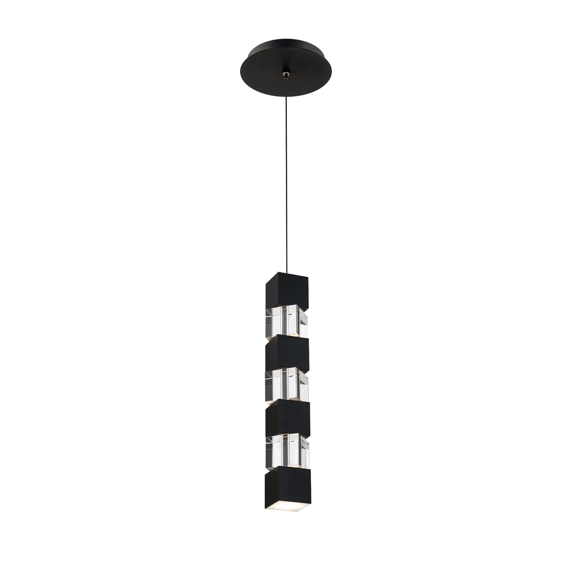 Super Star LED Pendant in Black