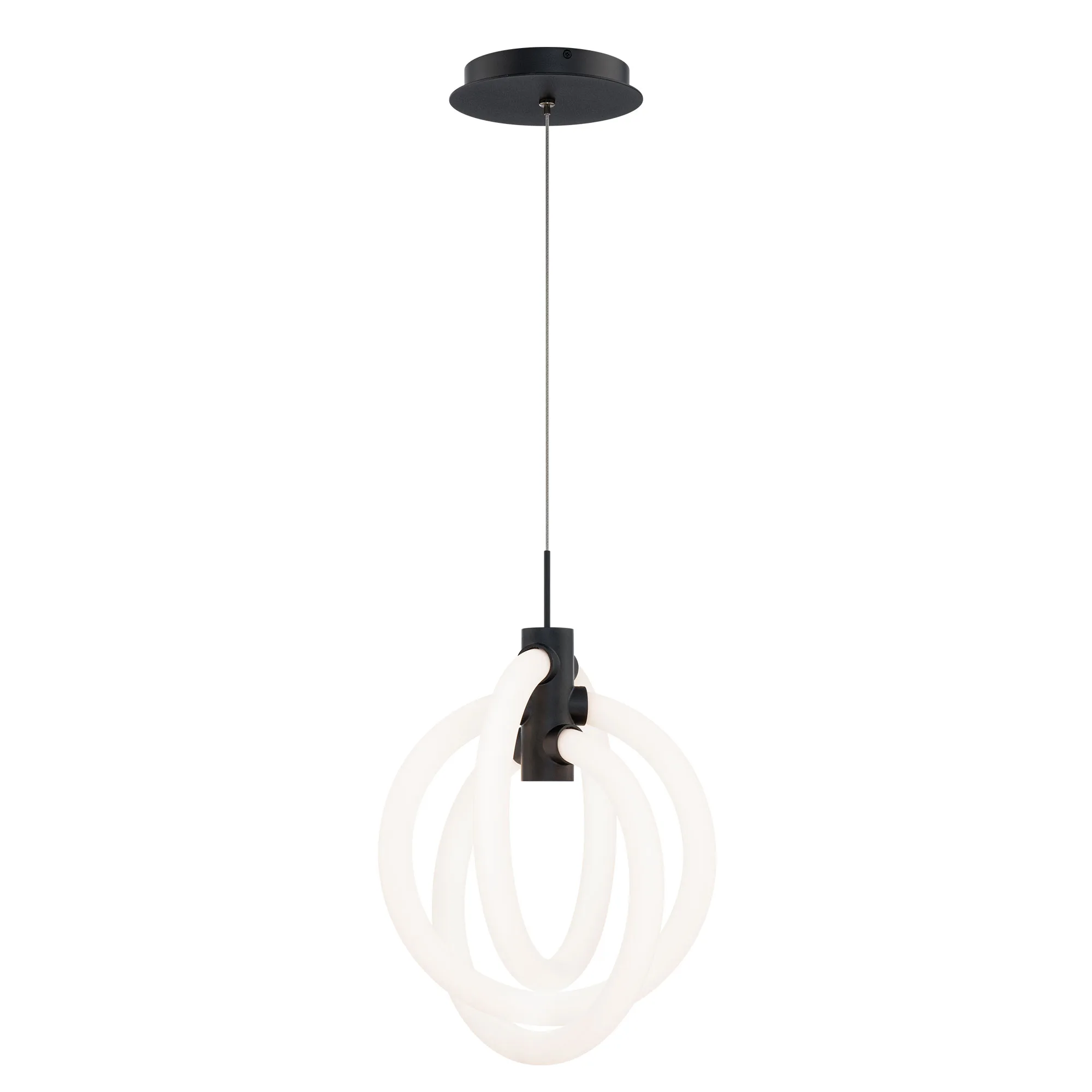 Knot LED Mini Pendant in Black
