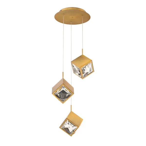 Faceted like a hand-cut jewel, adding a dash of chic to a room's ensemble.