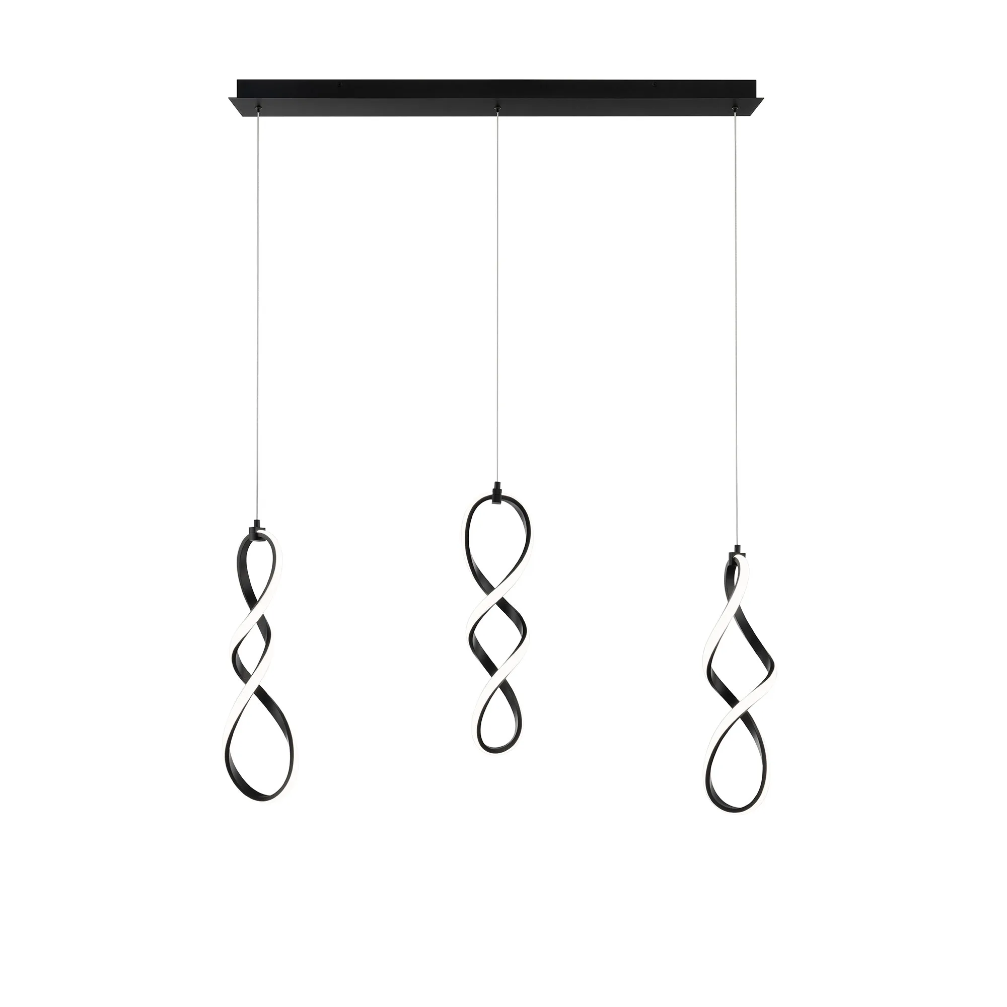 Interlace LED Chandelier in Black