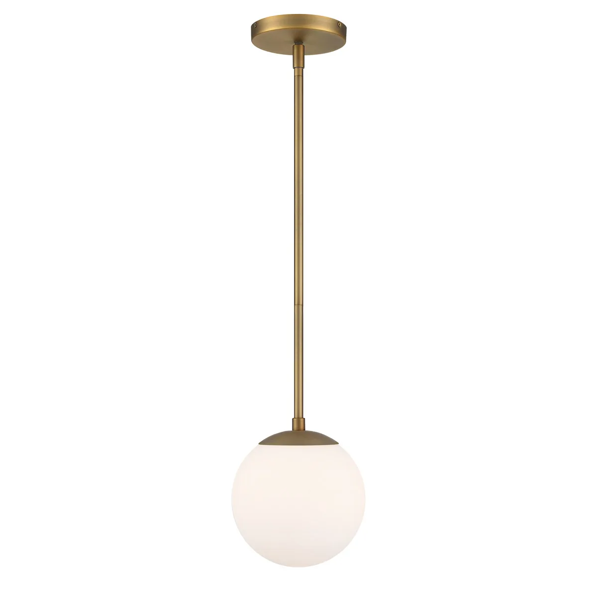 Niveous LED Pendant in Aged Brass