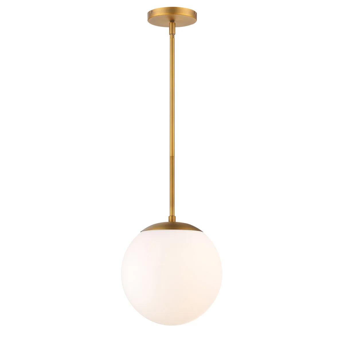 Niveous LED Pendant in Aged Brass