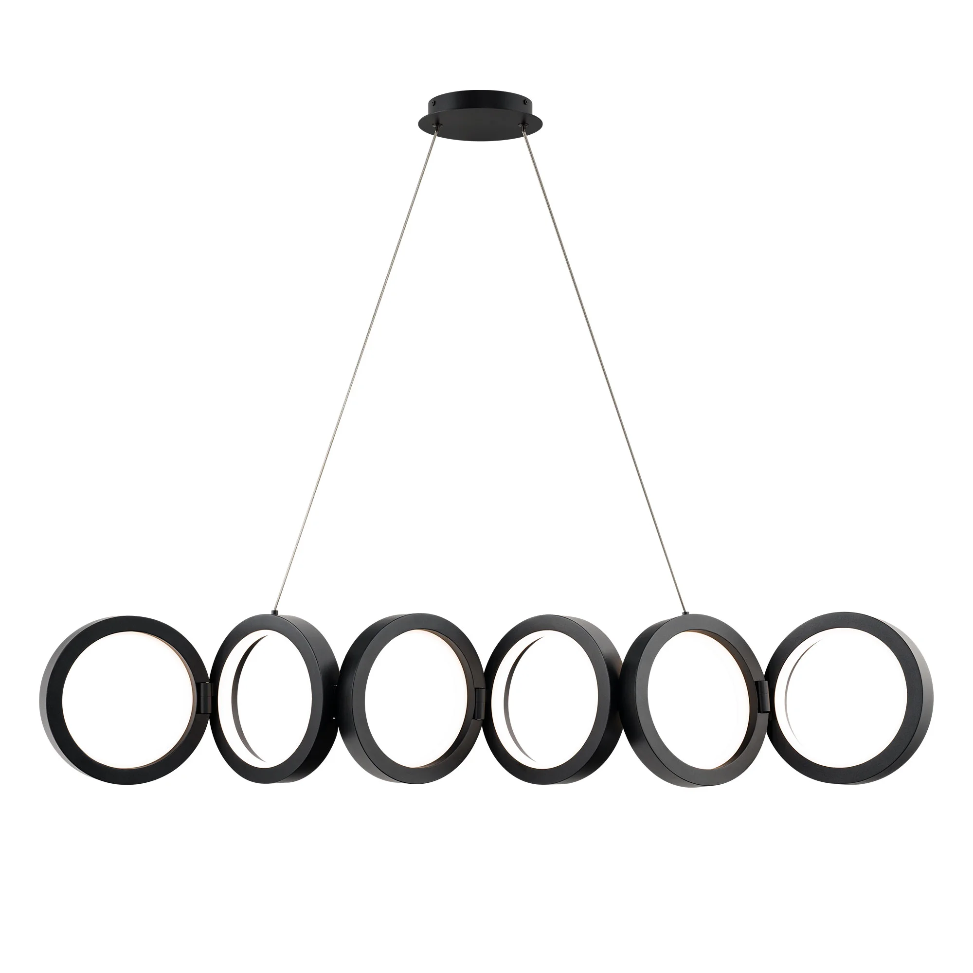 Cabot LED Linear Pendant in Black
