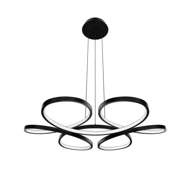 Swirls of metal backed by a soft silicone diffuser creates the whimsical silhouette of Klover. Graceful petals cast warm illumination, delighting onlookers below.