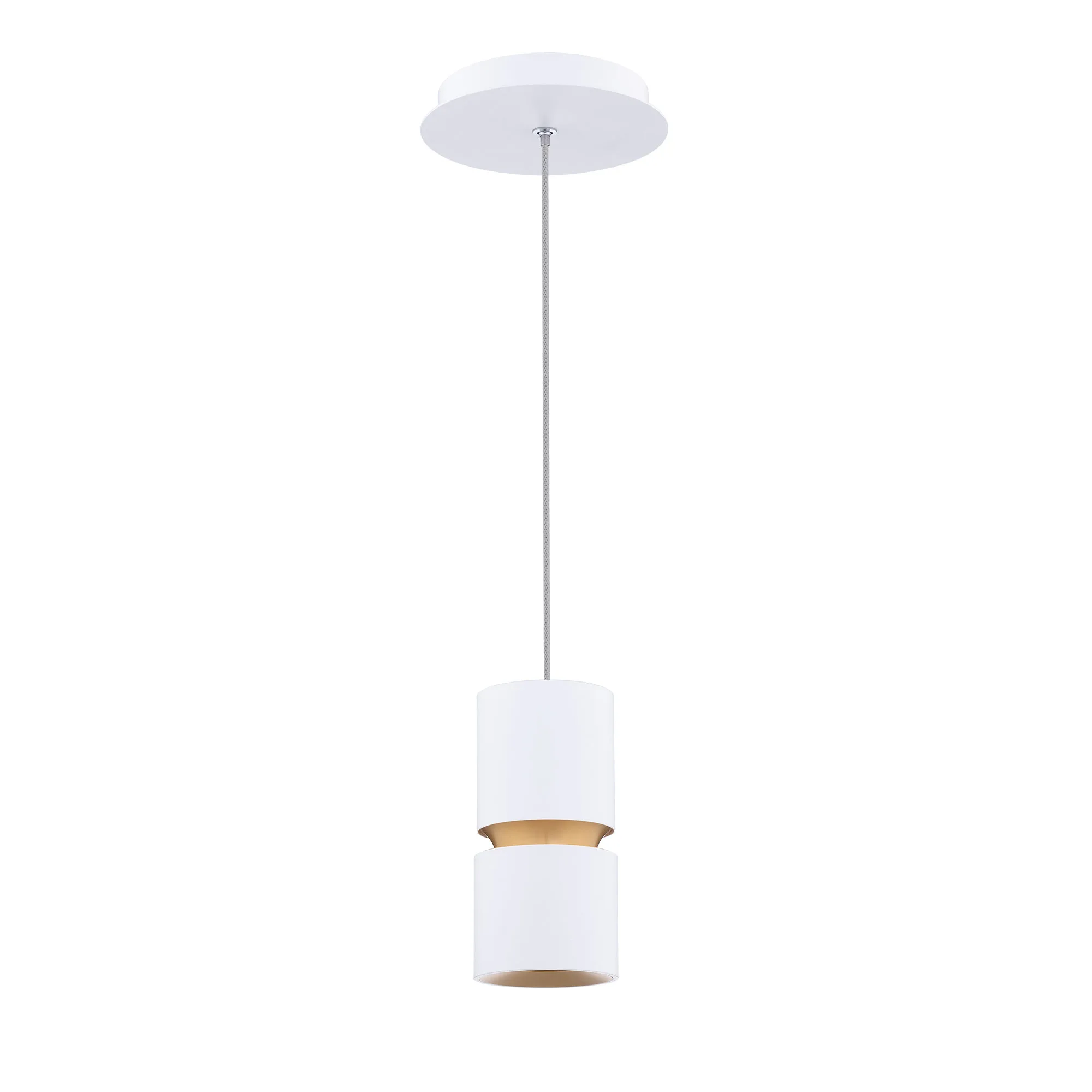 Pedistal LED Pendant in White