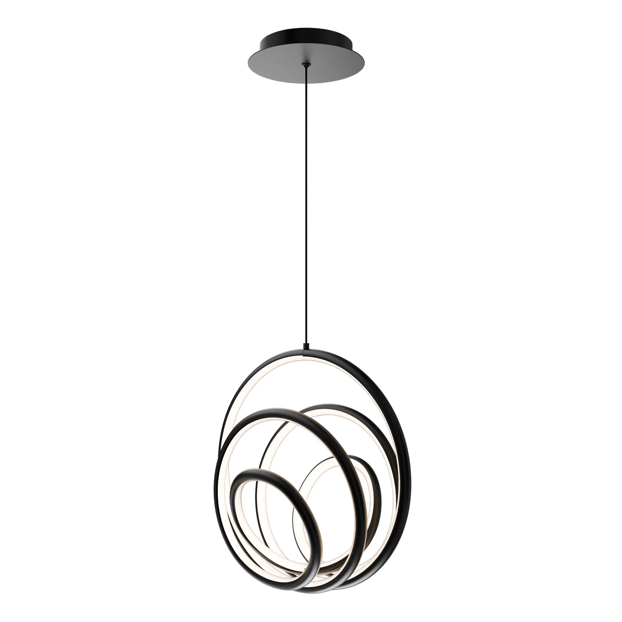 Hoopla LED Pendant in Black