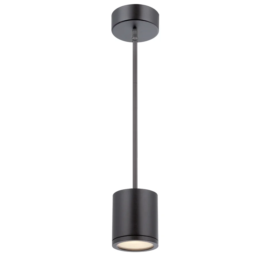 Tube LED Pendant in Black