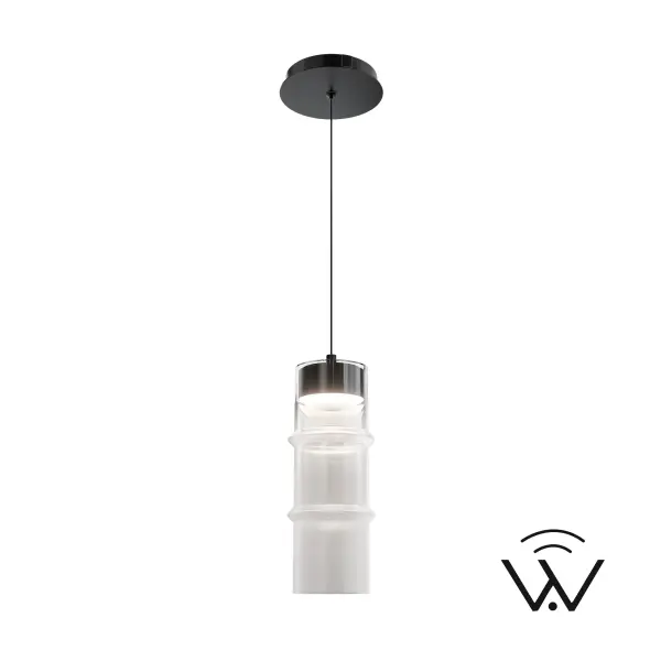Industrial inspiration gets a sleek upgrade with Kanister. A cylindrical glass shade is surrounded by minimalist hardware to frame the look with clean precision, while the layered transparency brings depth and sophistication. Collection: Kanister Finish: Black/White Glass Width: 3.90" Height: 11.80" Length: 3.90" Weight: 0.02 lb Extension from Wall: 3.90" Bulbs Included Number of Bulbs: 1 Maximum Wattage: 10.90 W Bulb Type: Module Light Source: LED Light Output: 600.00 lm Delivered Lumens: 385.00 lm Color Temperature: 1800 K CRI: 90 Dimmable Rated Average Life: 50000 Voltage: 120.00 V Material: Aluminum Frame with mouth blown glass Country of Origin: Philippines Safety Listing: ETL, cETL LED Manufacturer Warranty: 5 year